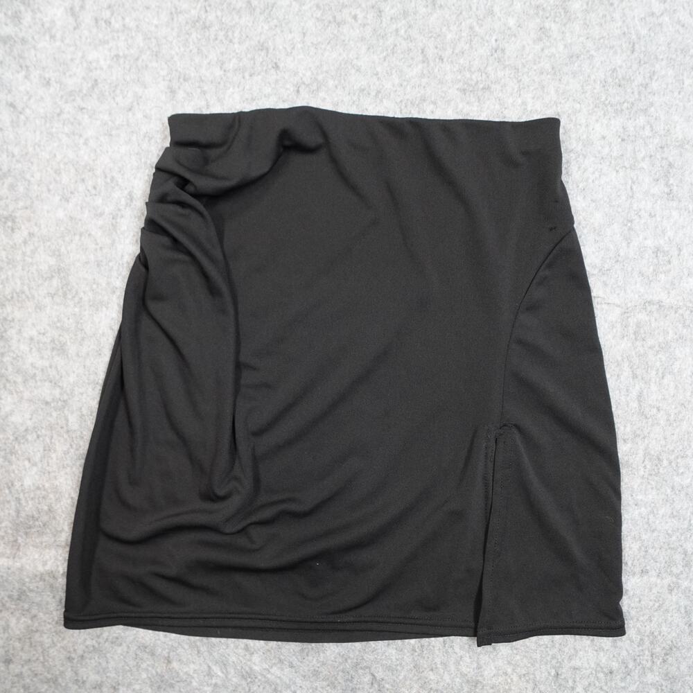 LPA Skirt Womens Small Mini‎ Black Revolve Minimalist Capsule Pull On Ruched